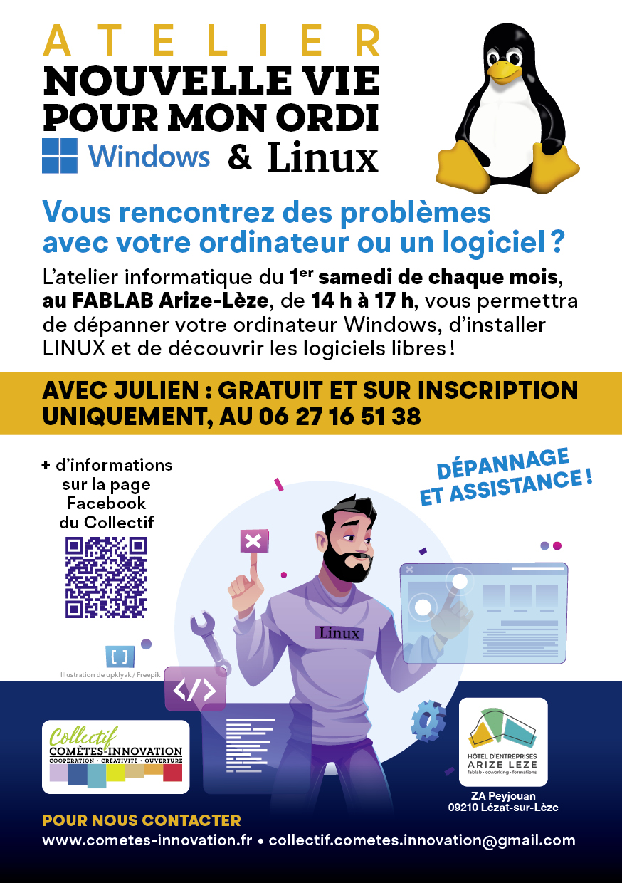 atelier nouvelle vie pour mon ordi